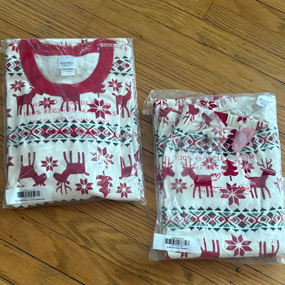 *Hanna Andersson Red Organic Cotton Set* Dear Deer